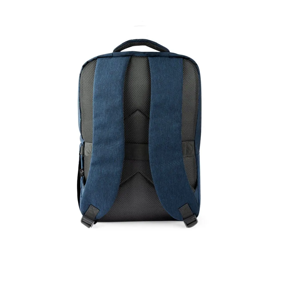 Mochila, totalmente almofadada, para notebook 15.6″ em poliéster reciclado 300D de alta densidade 18 L
