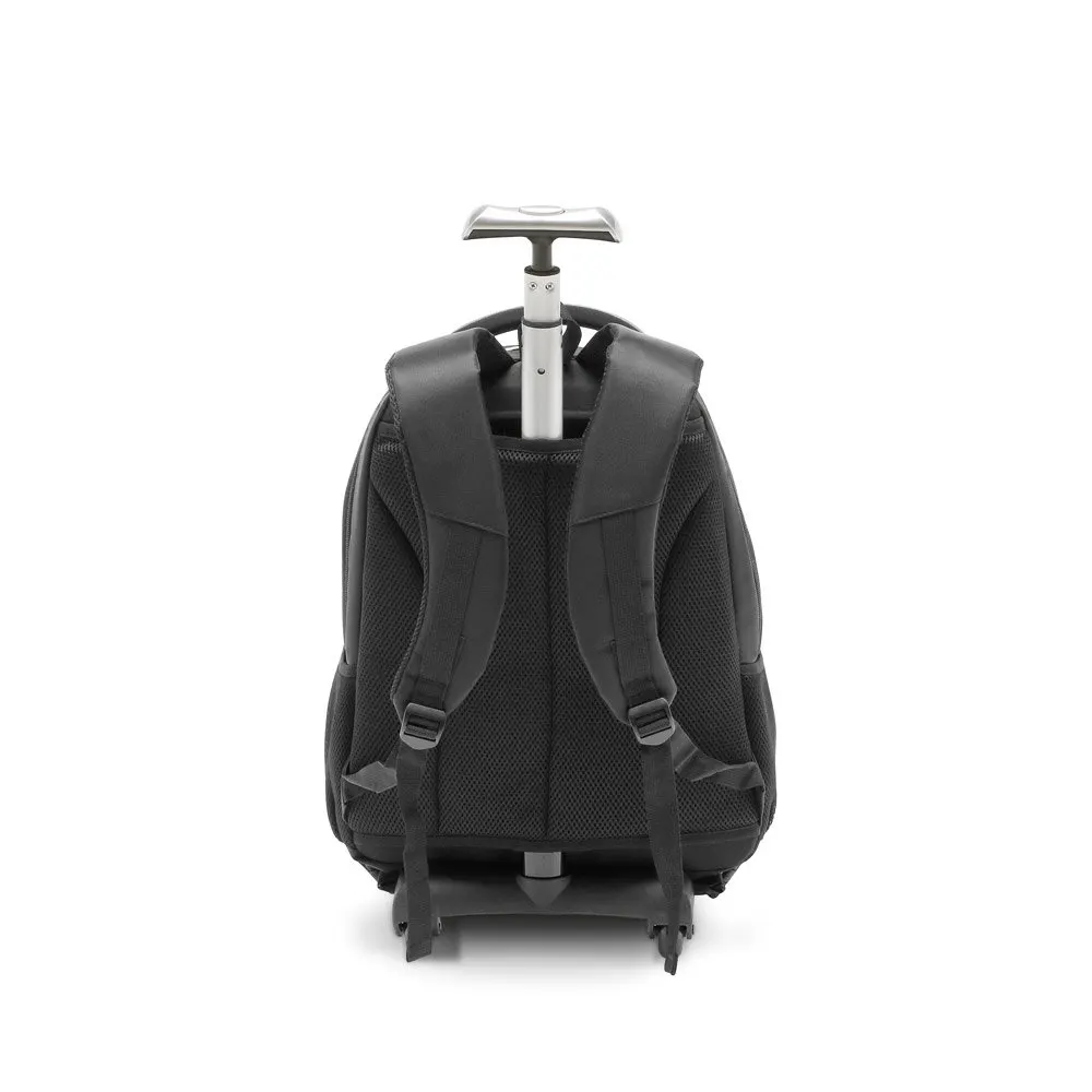 Mochila trolley para notebook 17” em Nylon 999 impermeável com 2 rodas e sistema de proteção integrado 30 L