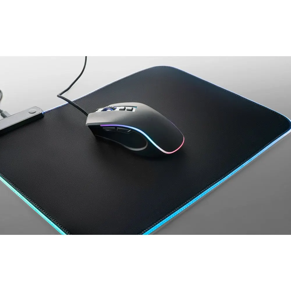 Mouse para jogos em ABS com acabamento em borracha