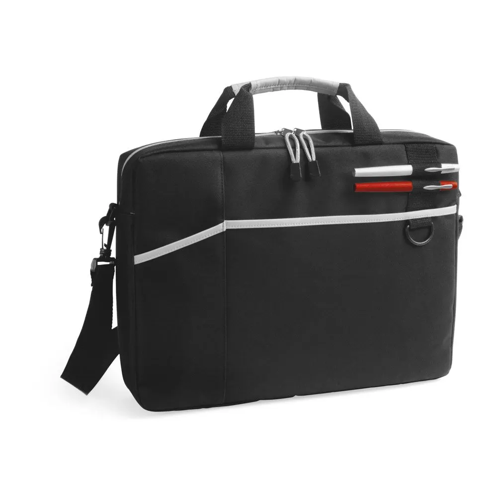 Pasta para notebook 15’6” em 600D com interior forrado e almofadado