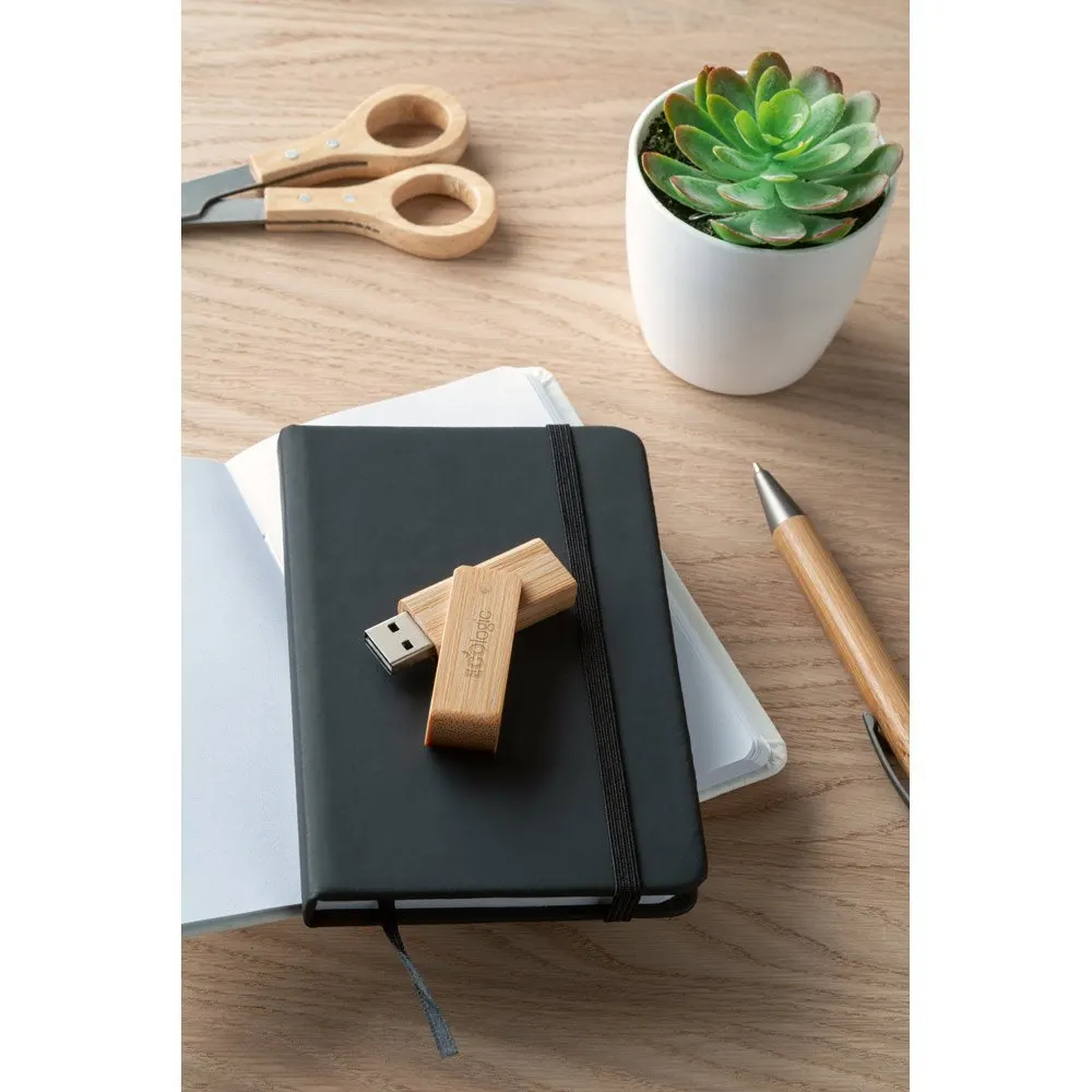 Pen drive em bambu 8GB