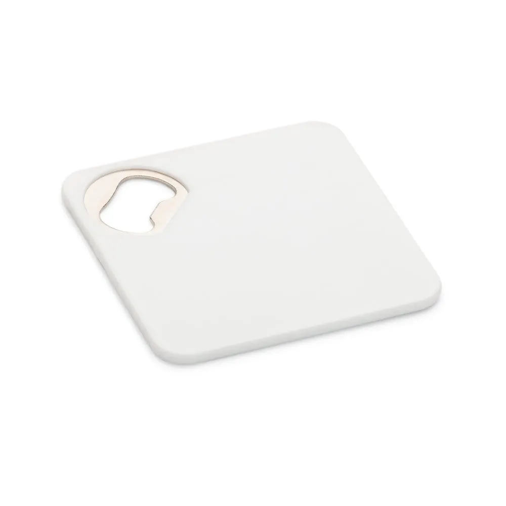 Porta copos em ABS com abridor de garrafas