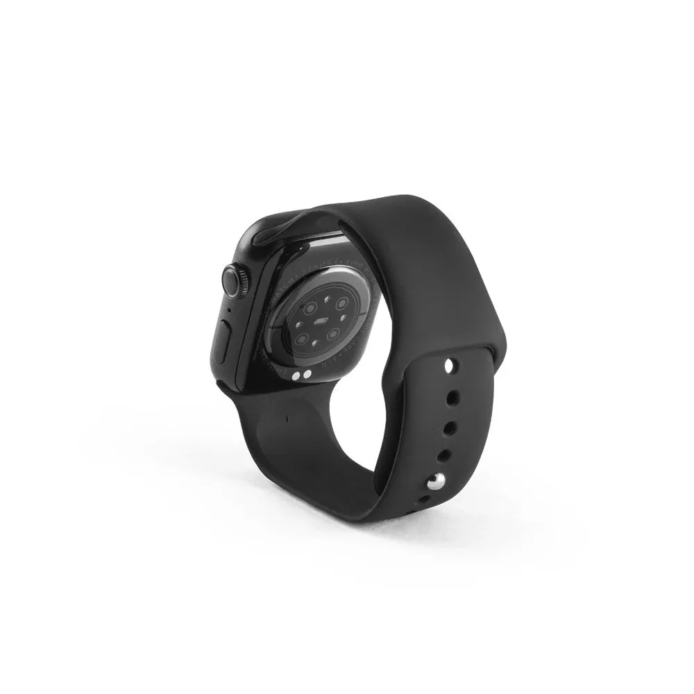 Relógio inteligente com tela IPS de 1’85 polegadas com bracelete em silicone e à prova de salpicos de água com IPX4