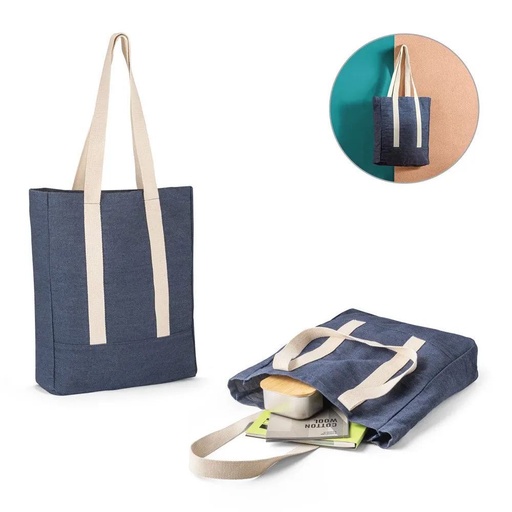 Sacola casual em denim reciclado (300 g/m²)