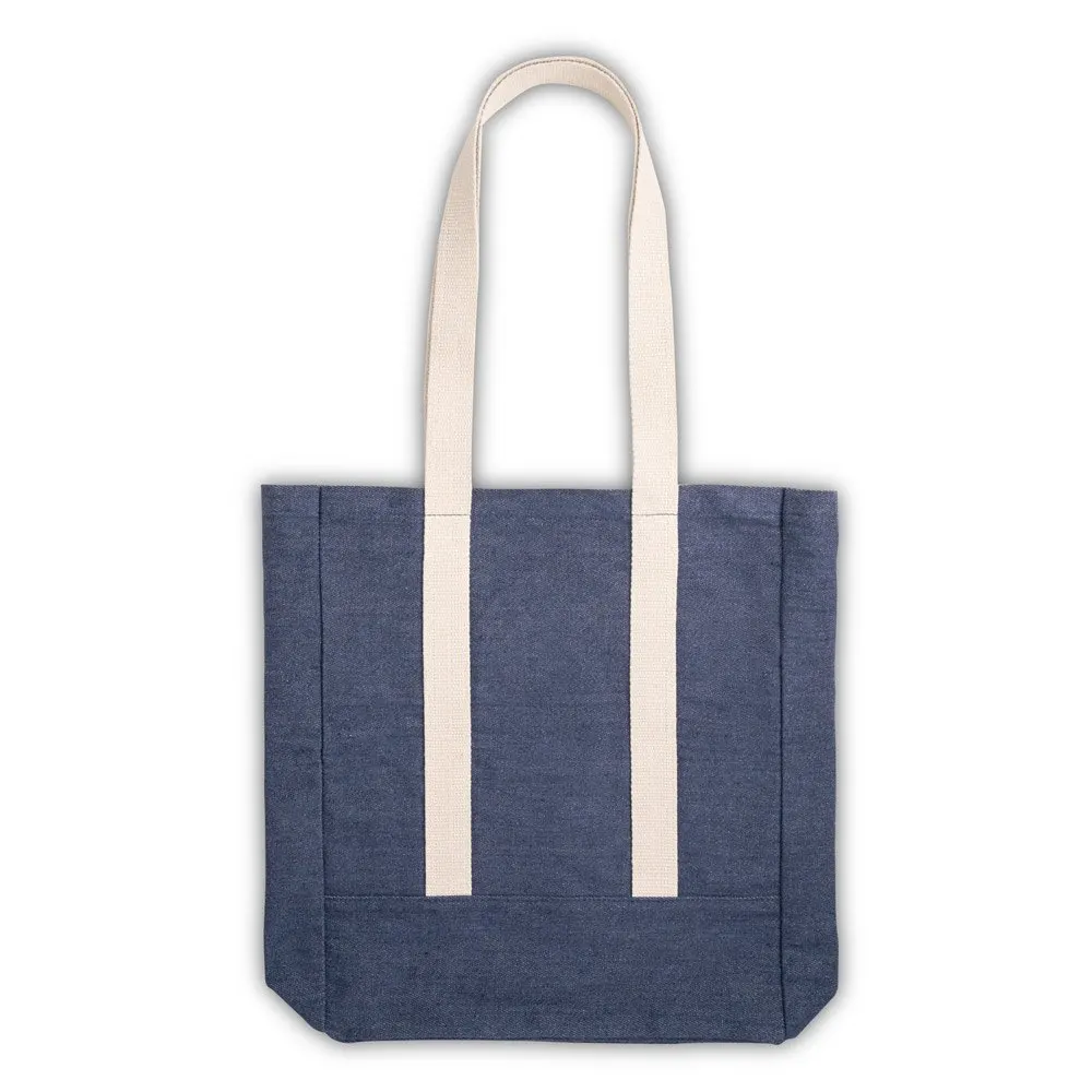 Sacola casual em denim reciclado (300 g/m²)