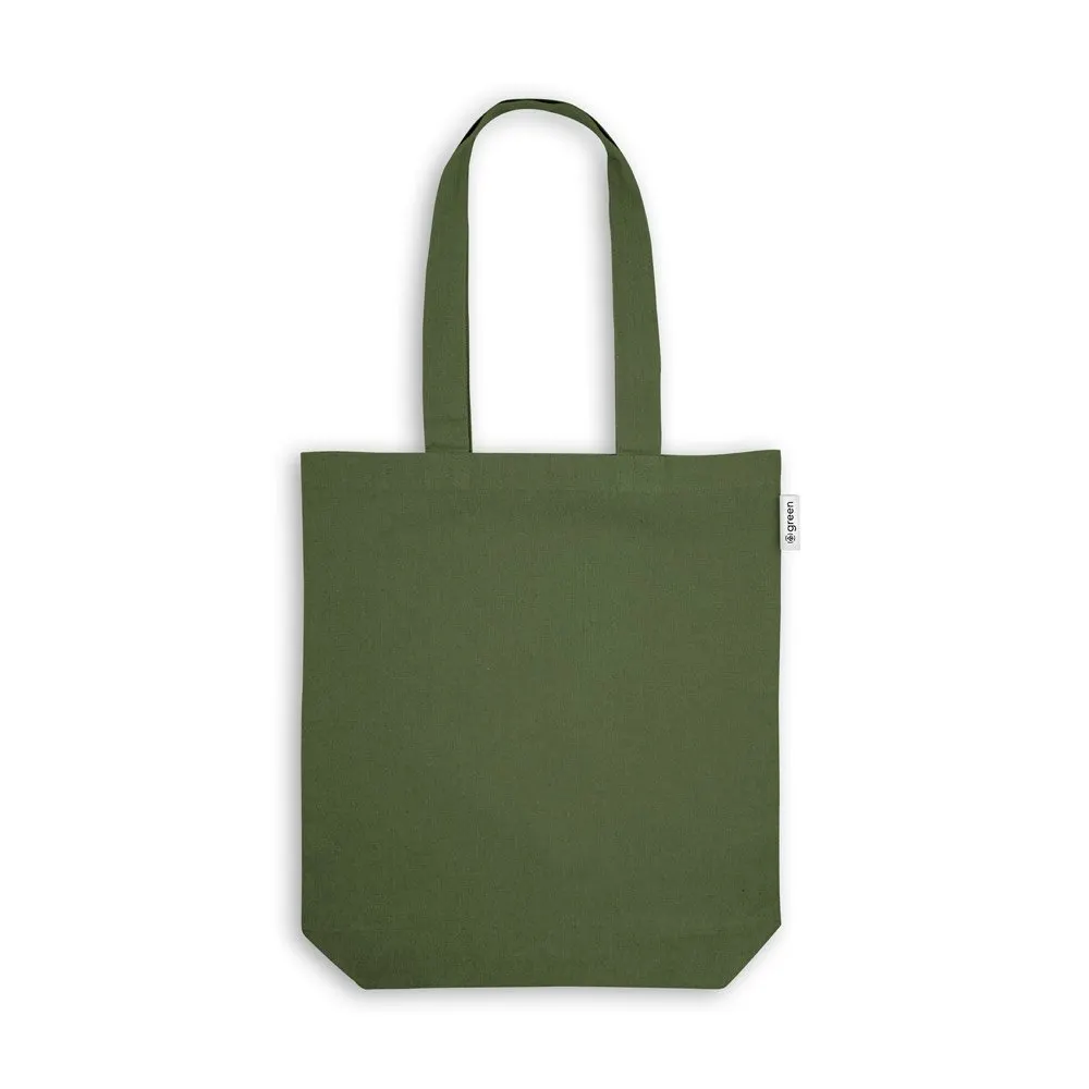 Sacola em 50% algodão, 30% algodão reciclado e 20% poliéster reciclado (220 g/m²)
