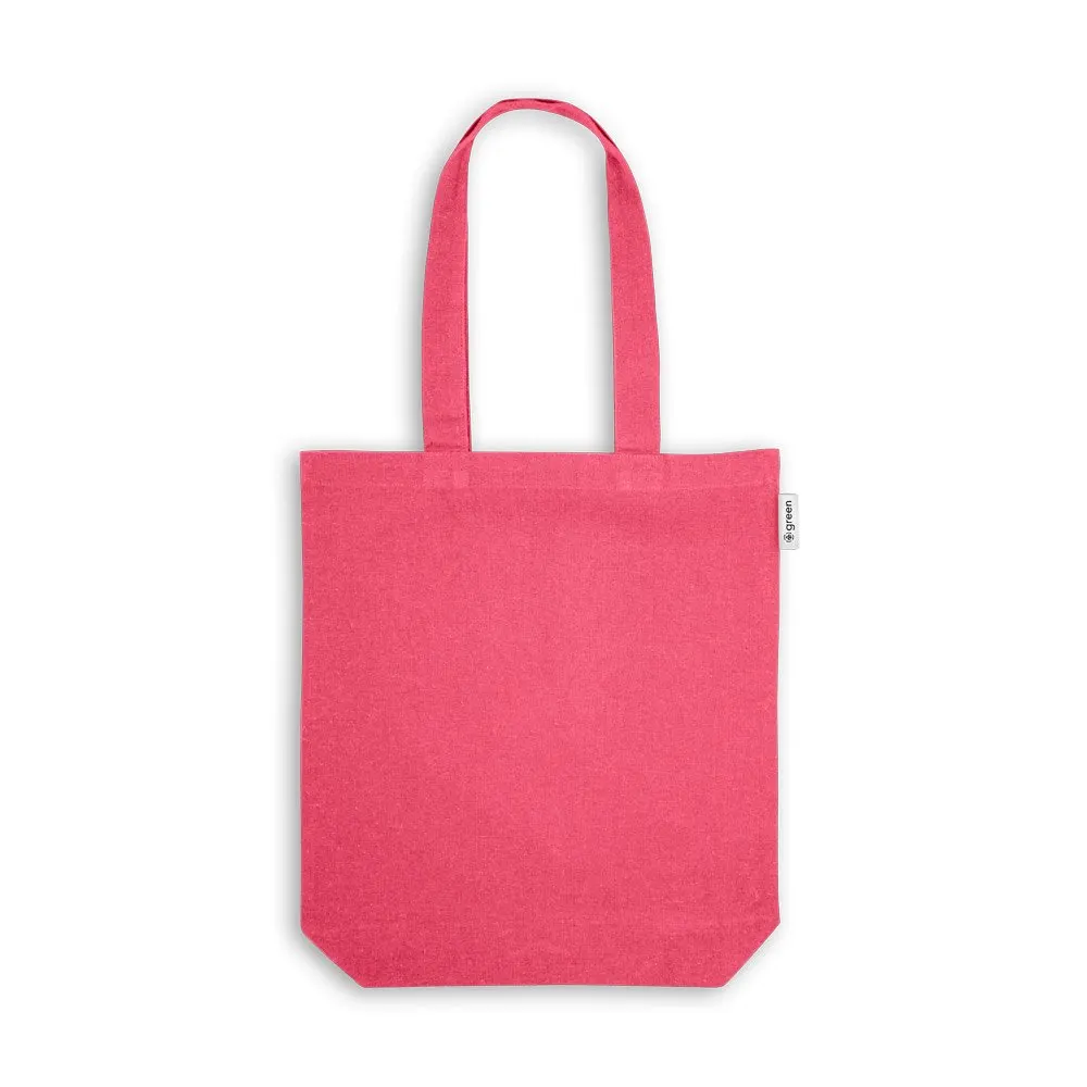 Sacola em 50% algodão, 30% algodão reciclado e 20% poliéster reciclado (220 g/m²)