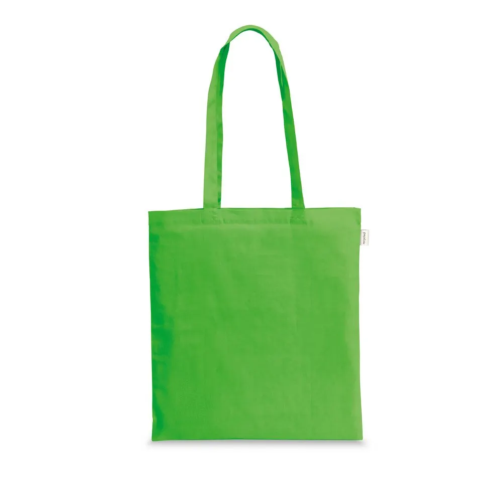 Sacola em algodão reciclado e poliéster reciclado sem tingimento (140 g/m²) sem tingimento