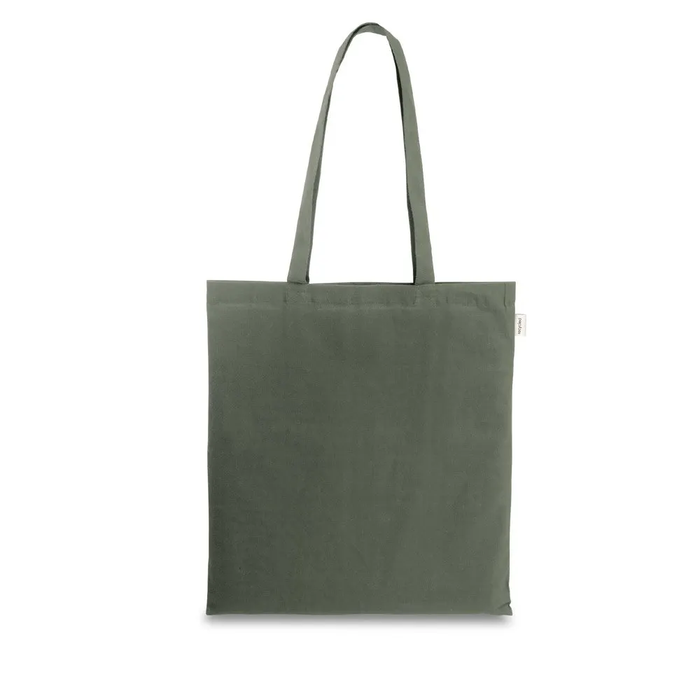 Sacola em algodão reciclado e poliéster reciclado sem tingimento (140 g/m²) sem tingimento