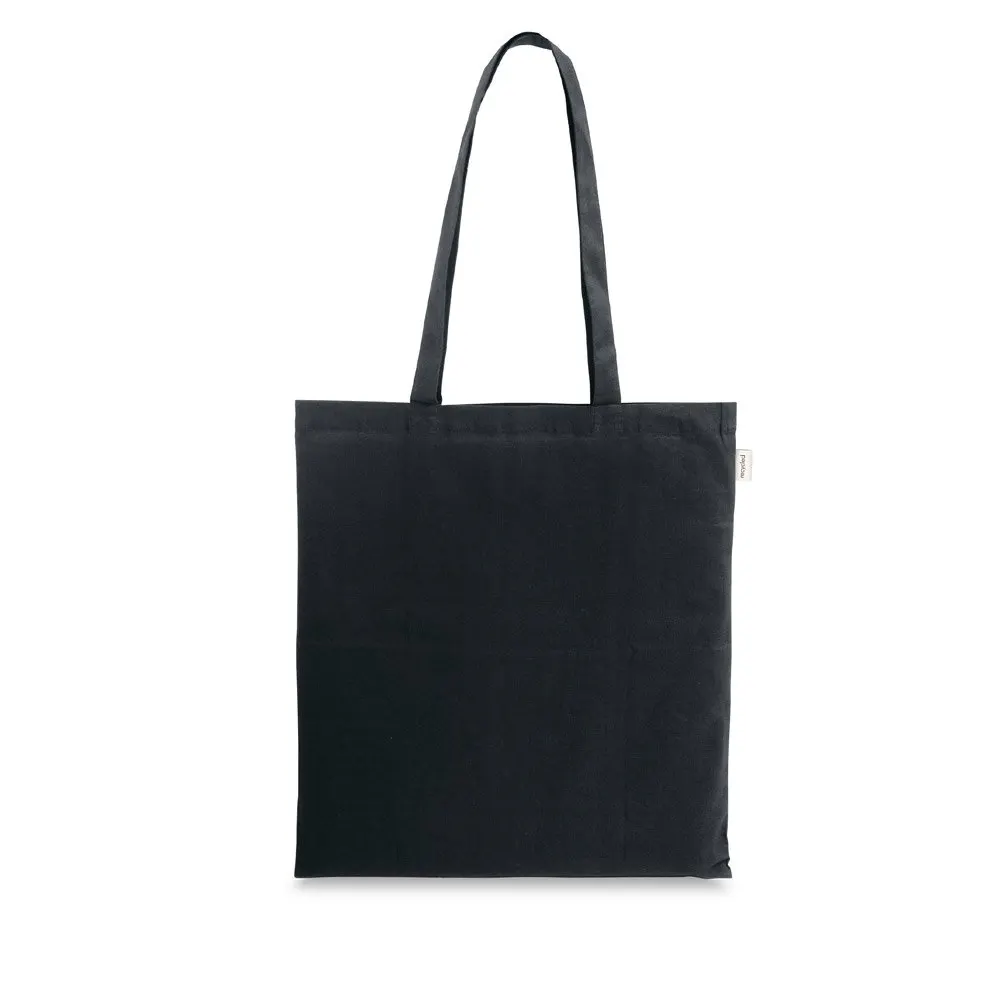 Sacola em algodão reciclado e poliéster reciclado sem tingimento (140 g/m²) sem tingimento