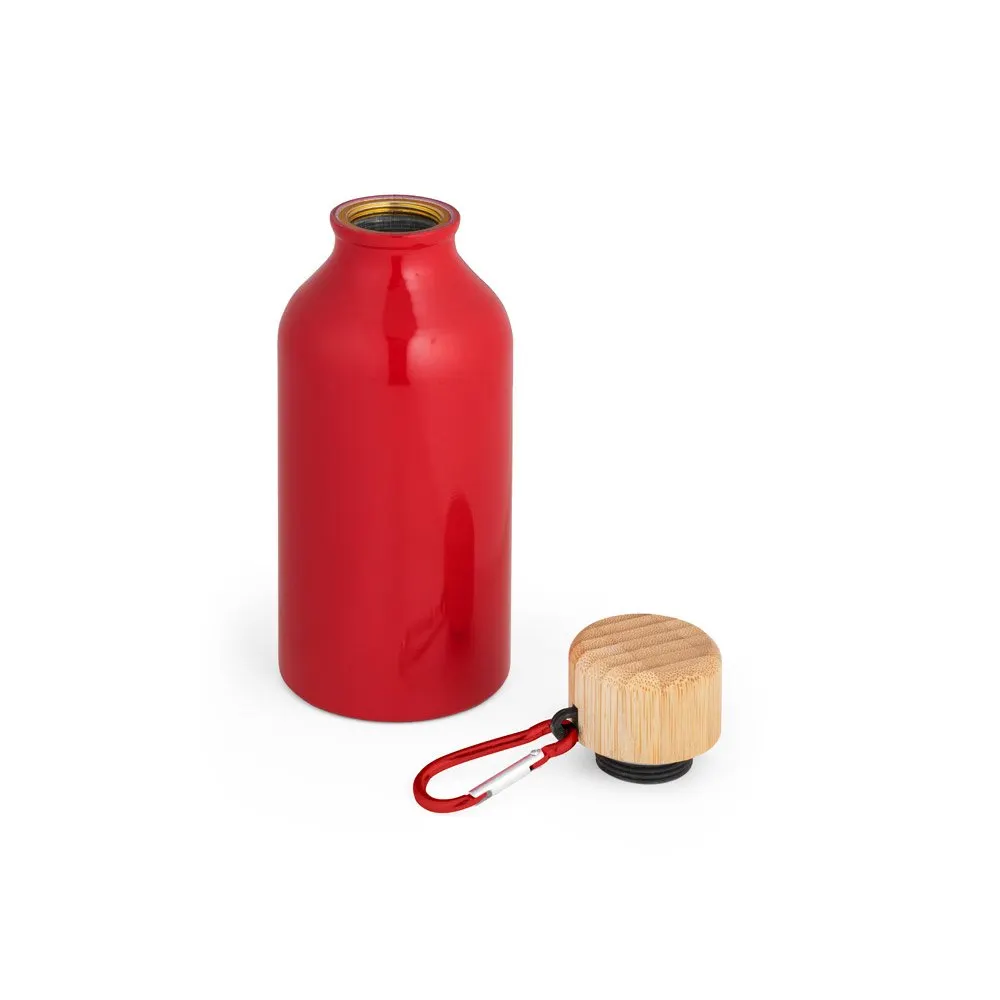 Squeeze em alumínio 100% reciclado com cor sólida brilhante 400 mL