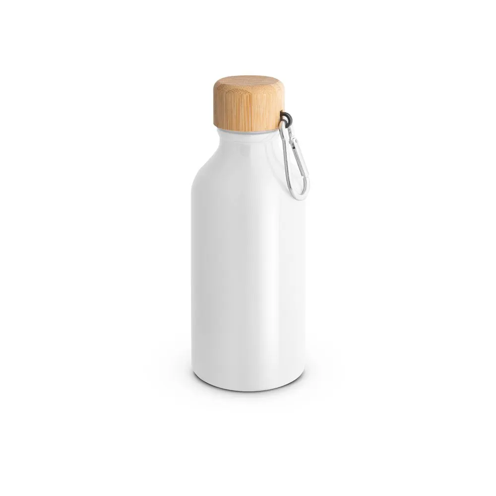 Squeeze em alumínio 100% reciclado com cor sólida brilhante 400 mL