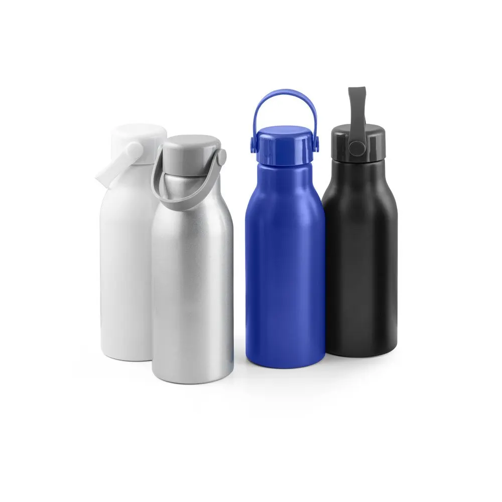 Squeeze em alumínio 100% reciclado com parede simples e acabamento mate 700 mL