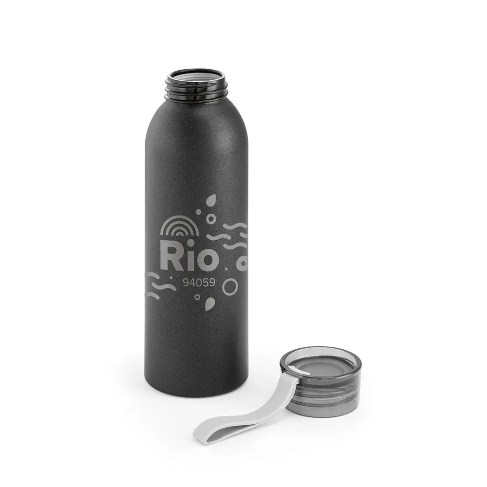 Squeeze em alumínio, com tampa em PP e tira em silicone 660 mL