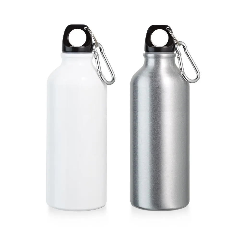 Squeeze em alumínio para sublimação com mosquetão 500 mL