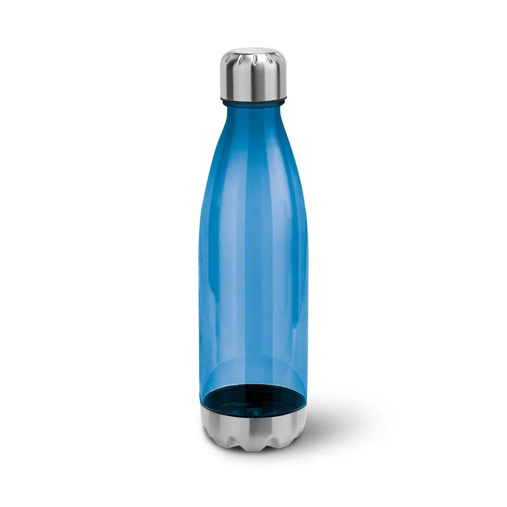 Squeeze em AS, com tampa e base em aço inox 700 mL