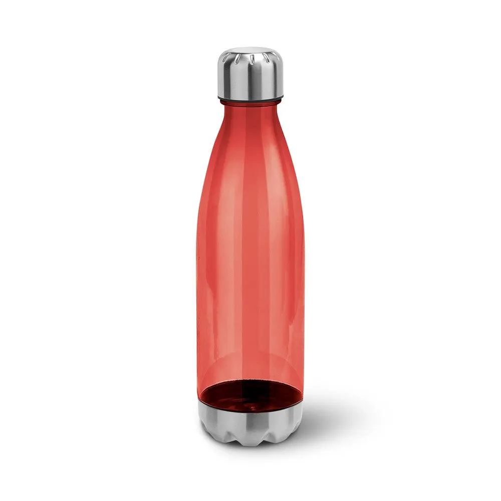 Squeeze em AS, com tampa e base em aço inox 700 mL