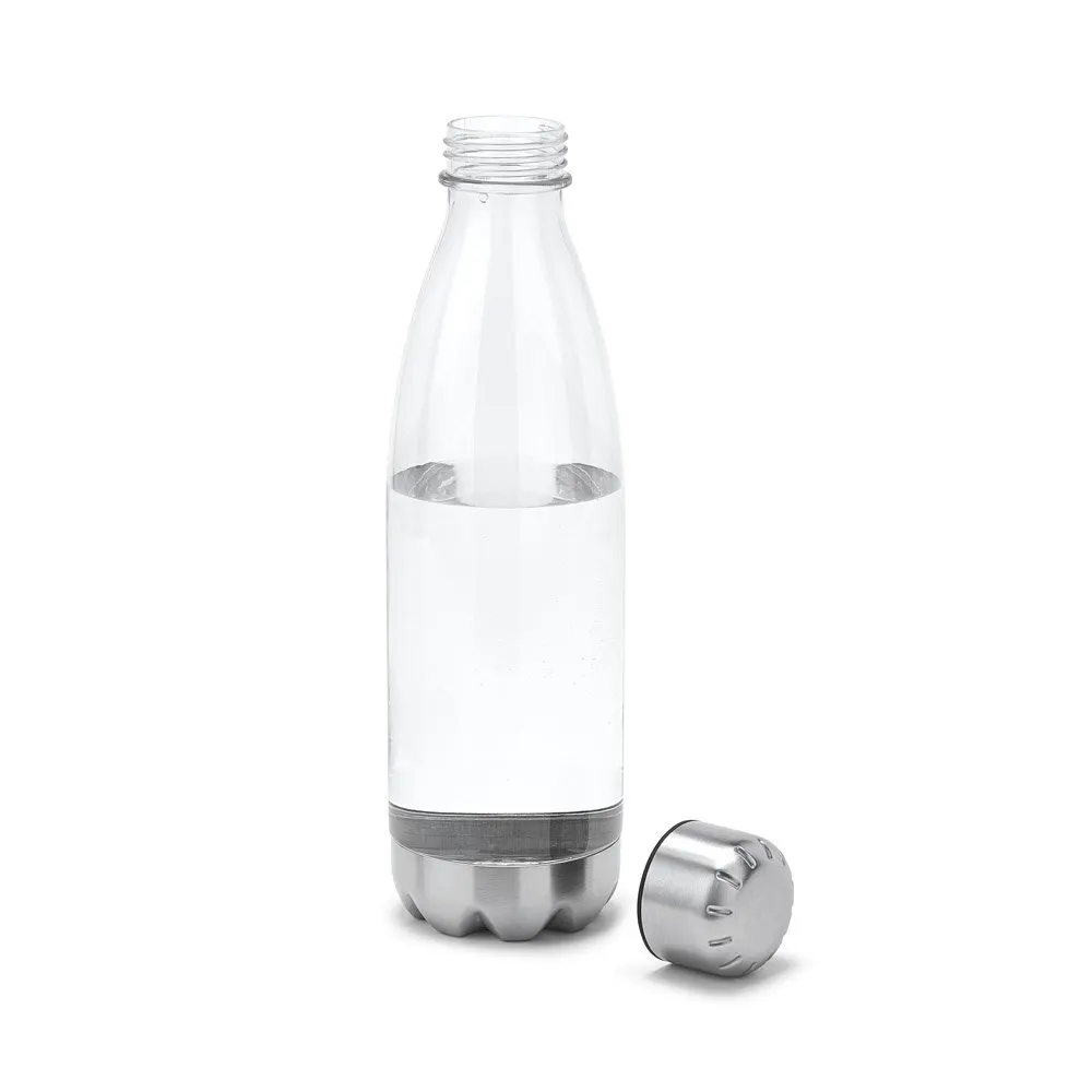 Squeeze em AS, com tampa e base em aço inox 700 mL