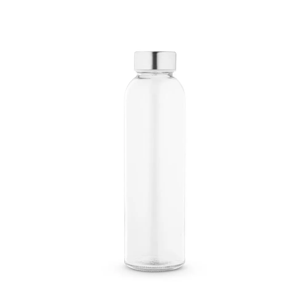 Squeeze em vidro com tampa em aço inox 500 mL