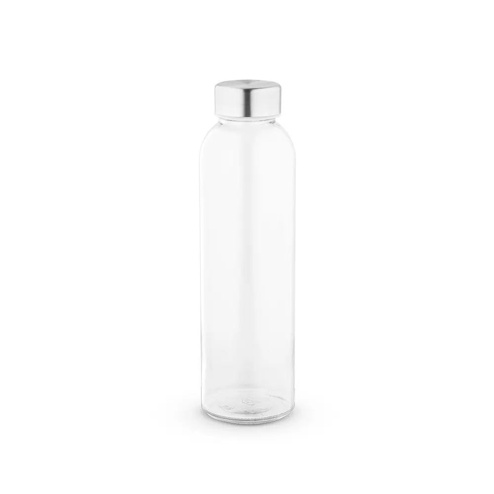 Squeeze em vidro com tampa em aço inox 500 mL