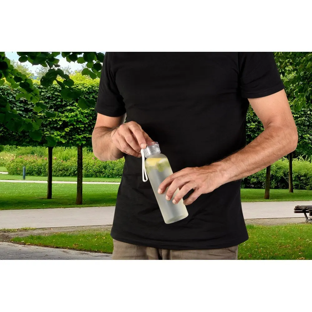 Squeeze esportiva em PET 100% reciclado, com acabamento fosco 600 mL