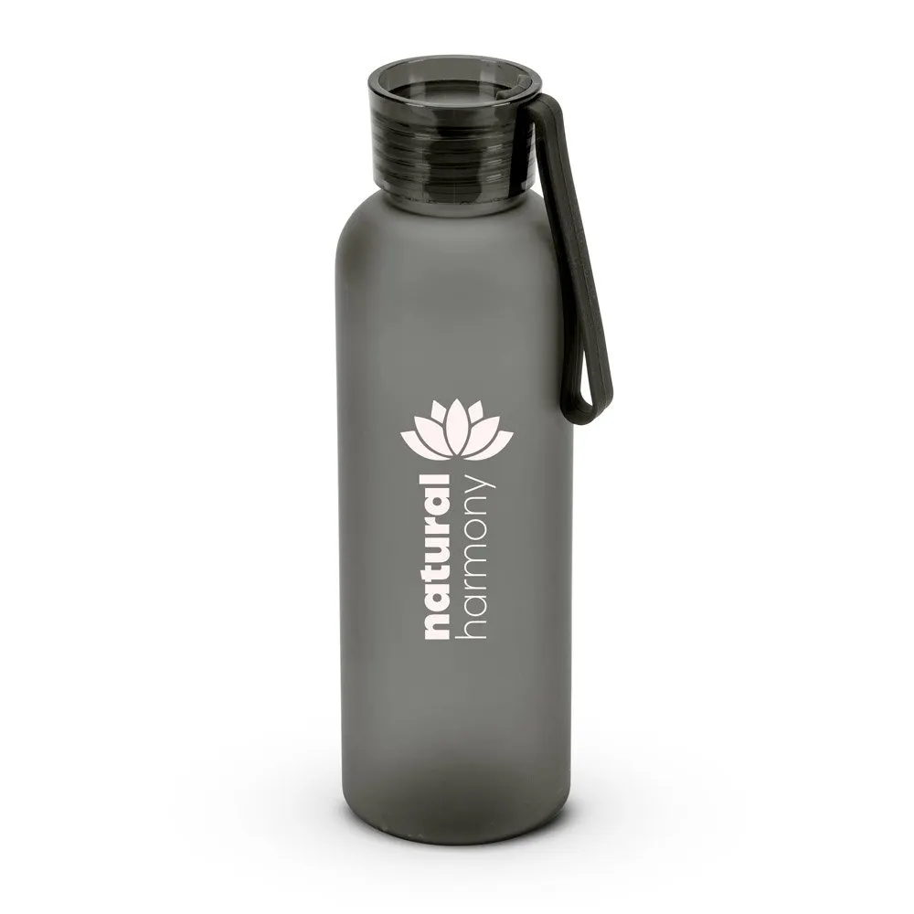 Squeeze esportiva em PET 100% reciclado, com acabamento fosco 600 mL