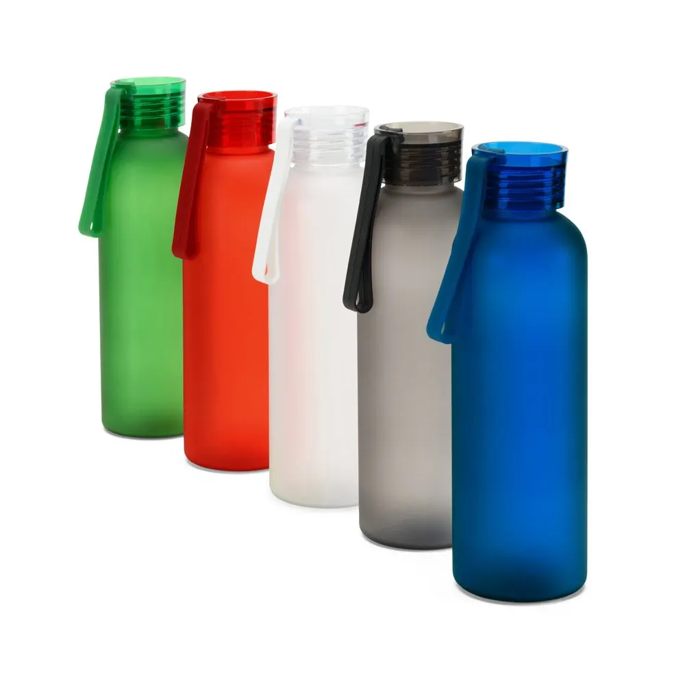 Squeeze esportiva em PET 100% reciclado, com acabamento fosco 600 mL