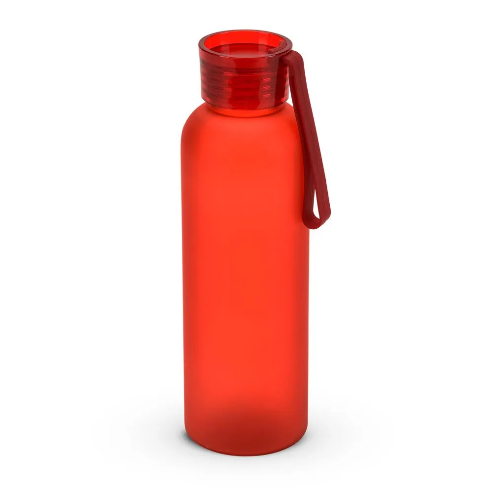 Squeeze esportiva em PET 100% reciclado, com acabamento fosco 600 mL