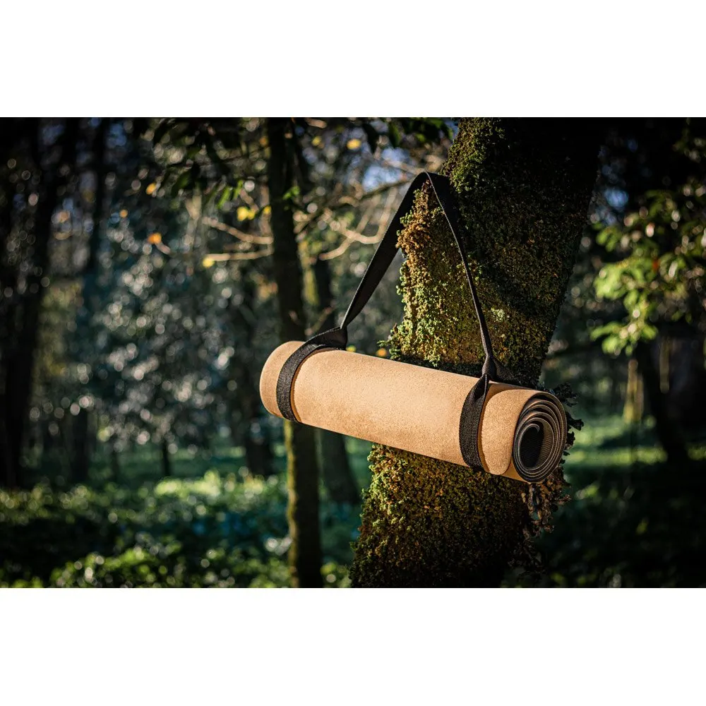 Tapete de exercício para yoga em cortiça e TPE com espessura até 3.7 mm