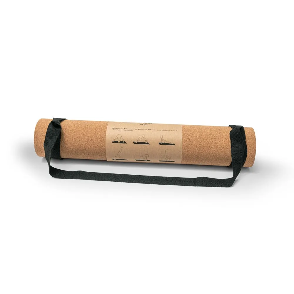 Tapete de exercício para yoga em cortiça e TPE com espessura até 3.7 mm