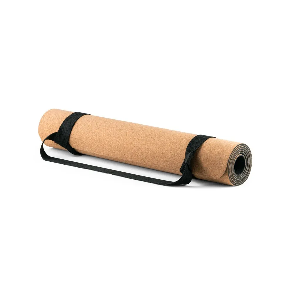 Tapete de exercício para yoga em cortiça e TPE com espessura até 3.7 mm
