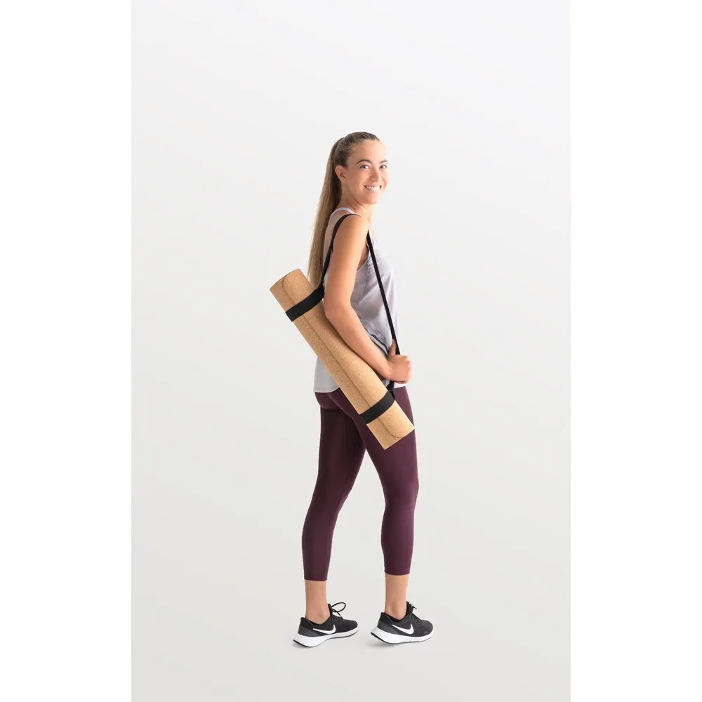 Tapete de exercício para yoga em cortiça e TPE com espessura até 3.7 mm